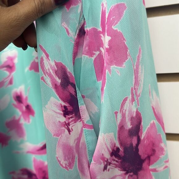 MINT FLORAL HALTER NECK SHORT DRESS Sz One Size - Picture 4 of 9